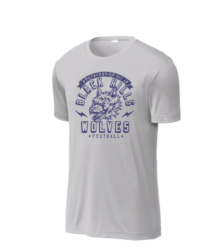 Wolves Distressed Dri Fit Tee (silver)